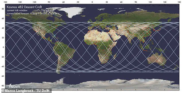 Soviet Spacecraft Kosmos 482 Set to Re-enter Earth's Atmosphere, With London and Brussels in Potential Path of Falling Debris