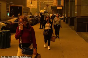 Health Crisis Deepens as Canadian Wildfire Smoke Threatens Millions in Northern U.S., Prompting Urgent Air Quality Alerts and Public Health Warnings