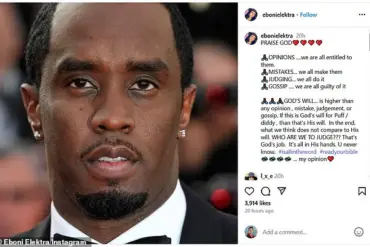 Eboni Elektra's 'PRAISE GOD' Post: Divine Will and Support for Sean Combs After Acquittal