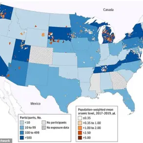 Groundbreaking Map Reveals Alarming Arsenic Contamination in U.S. Drinking Water, Threatening Public Health