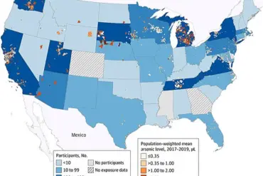 Groundbreaking Map Reveals Alarming Arsenic Contamination in U.S. Drinking Water, Threatening Public Health