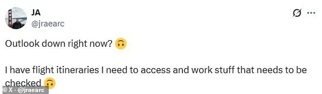 Major Outage Disrupts Microsoft Outlook Service in the UK, Leaving Thousands Unable to Access Email