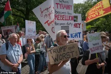 Protesters Condemn Trump's Scotland Visit as 'Catering to American Interests'; Golfing at Turnberry Amidst Demonstrations
