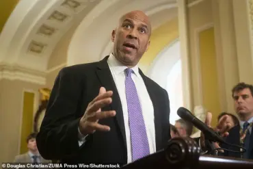 Senate Chaos Erupts as Cory Booker Accuses Democrats of Yielding to Trump's Authoritarian Influence, Disrupting Police Funding Bill