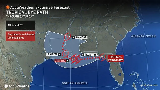 Tropical Storm Dexter's Dire Forecast: 20 Million Americans at Risk as Spaghetti Models Highlight Catastrophic Path Toward Louisiana