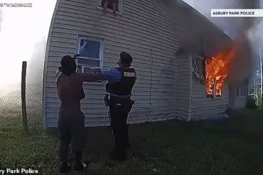 Eight-Year-Old Jumps from Burning Home into Police Officers' Hands: Viral Bodycam Footage Shows Dramatic Rescue