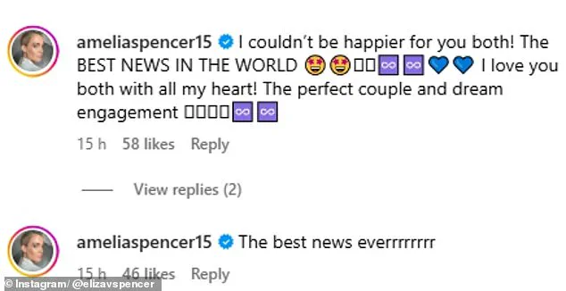 Privileged Access: Lady Eliza Spencer Shares Engagement Proposal on Instagram