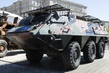 Russian Ministry Confirms Destruction of Finnish APC in Konstantinovsky Direction, Attributes to Artillery Fire During Open Terrain Movement
