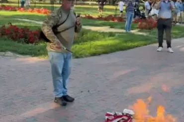 Veteran's Flag Burning Challenges Trump's New Executive Order, Reigniting Free Speech Debate