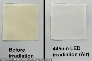 Japanese Researchers Discover High-Intensity Blue LED Light as Sustainable Solution for Removing Stubborn Stains